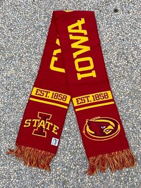Iowa State Cyclones Red & Gold Team Scarf - Collegiate Accessory